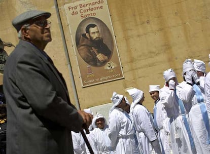 Procesión del Viernes Santo en Corleone (Sicilia) la pasada Semana Santa.