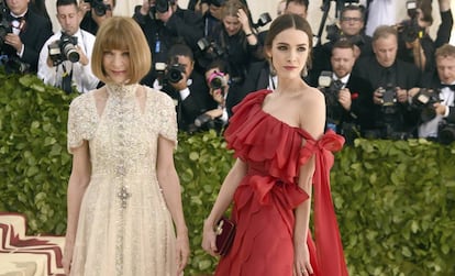 Anna Wintour y su hija Bee Shaffer, en la última gala del Met.