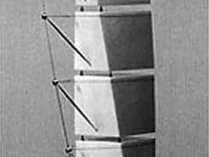 Una maqueta del Turning Torso, proyecto de de Santiago Calatrava.