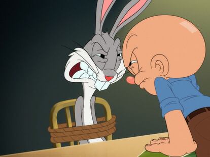 Bugs Bunny y Elmer en los nuevos 'Looney Tunes Cartoons'.