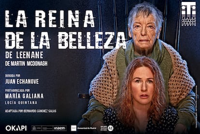 Cartel promocional de la obra 'La reina de la belleza', protagonizada por María Galiana.