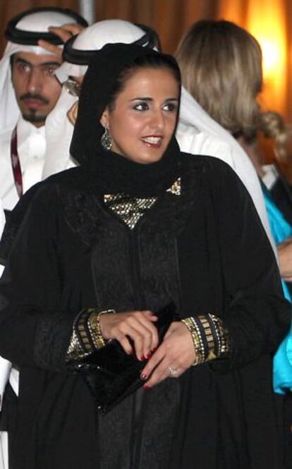 La mujer más poderosa en el mundo del arte: Sheikha Al-Mayassa, hermana del emir de Catar.