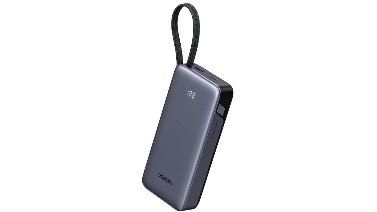 Batería externa con 20.000 mAh de capacidad.