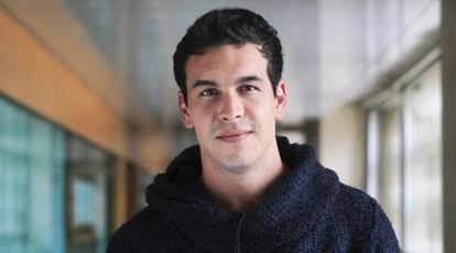 El actor Mario Casas en la redacción del diario El País para la presentación de la película "La Mula"..