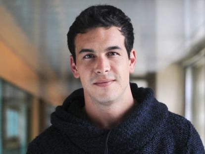 El actor Mario Casas en la redacción del diario El País para la presentación de la película "La Mula"..