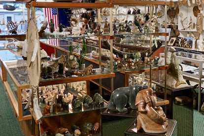 Tienda de artesanía nativa.
