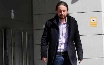 Iglesias acude a la Audiencia Nacional como perjudicado por el caso Villarejo.