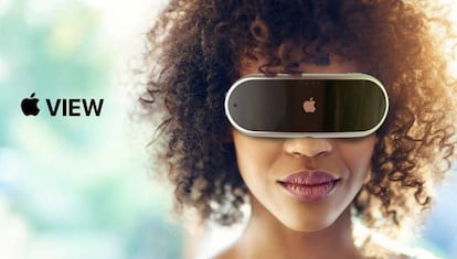 Concepto de las gafas de Apple