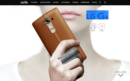 El LG G4 revela todas sus características en una filtración por error del microsite que preparaba el fabricante.