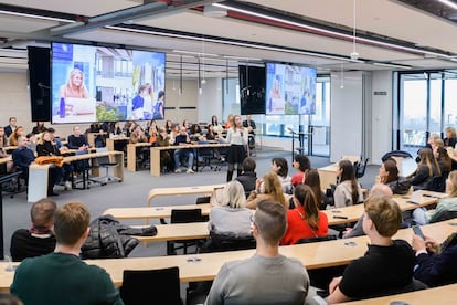 A class at Spain's IE University in Madrid.