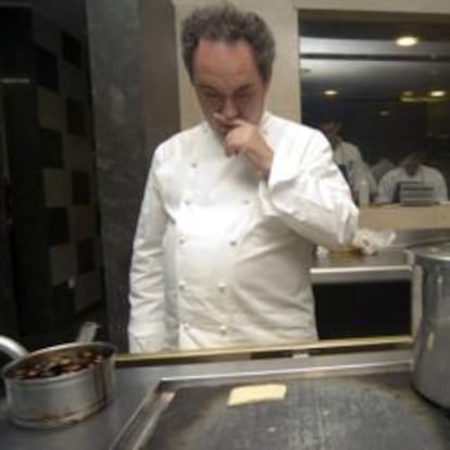 Ferrán Adrià en la cocina de El Bulli