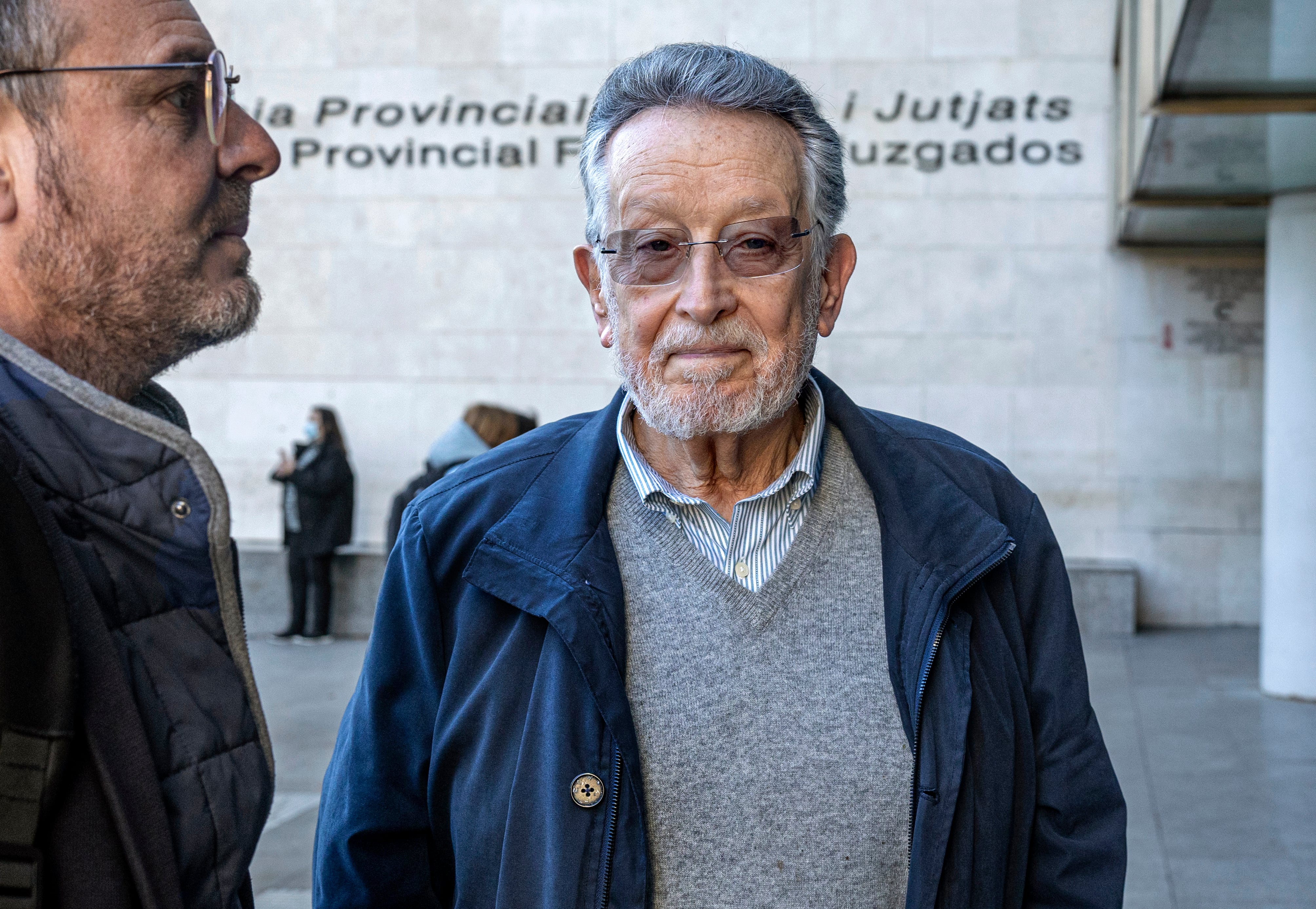 El exvicealcalde Alfonso Grau, en la Ciudad de la Justicia de Valencia en febrero de 2024.