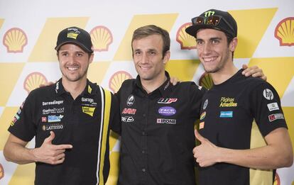 Luthi, Zarco y Rins, los tres aspirantes al t&iacute;tulo de Moto2. 