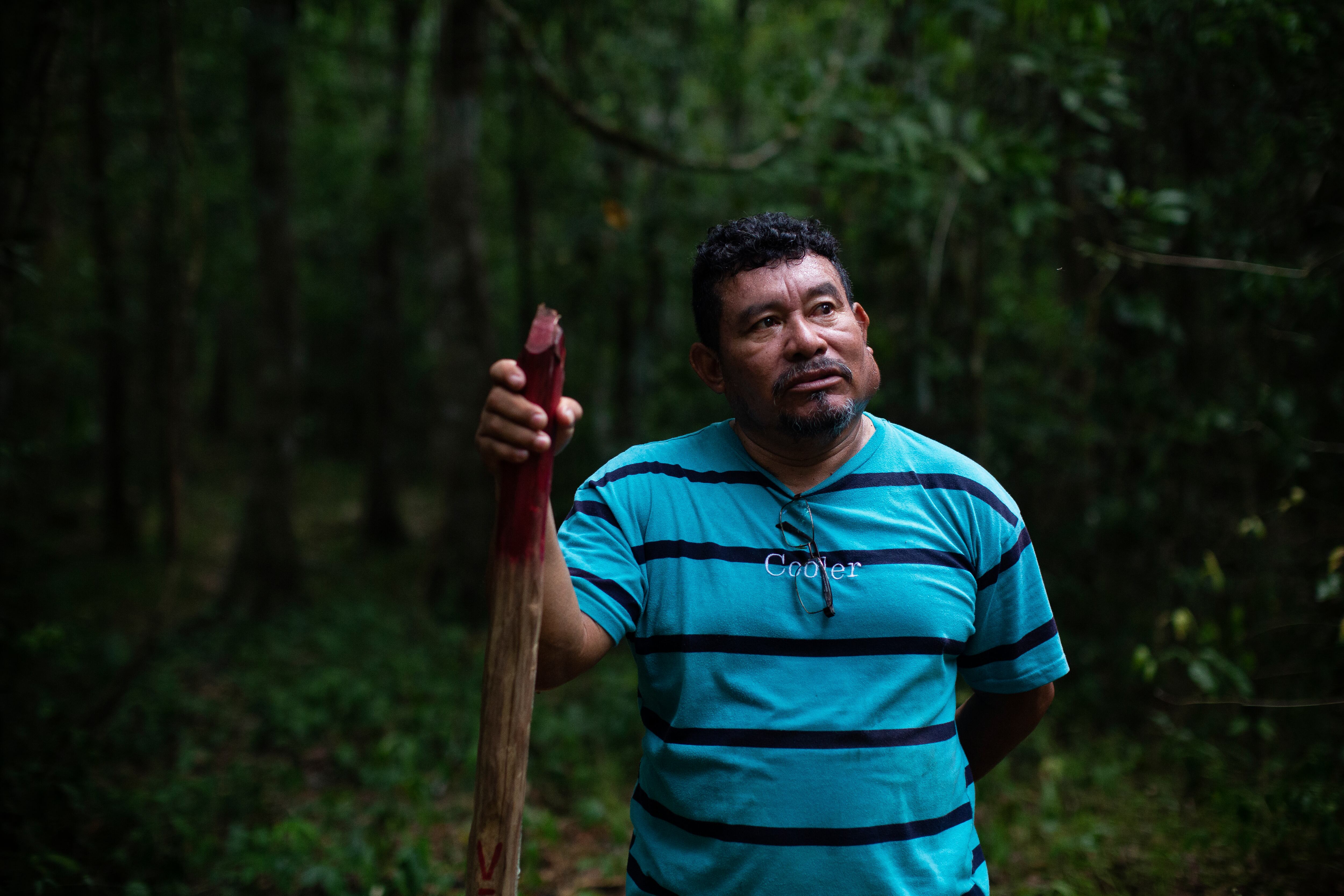 Santiago May, ejidatario y miembro de la asamblea del ejido Leona Vicario, durante una entrevista en Quintana Roo, el 11 de mayo de 2023.