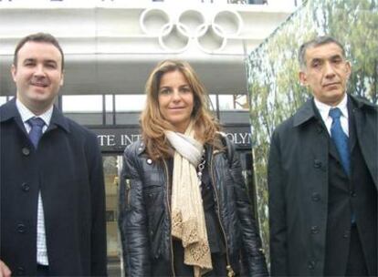 Arantxa Sánchez Vicario, Mariano Ruiz y Gerardo Corral