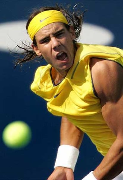 Nadal, en un momento del partido ante Wang Yeu-Tzuoo.