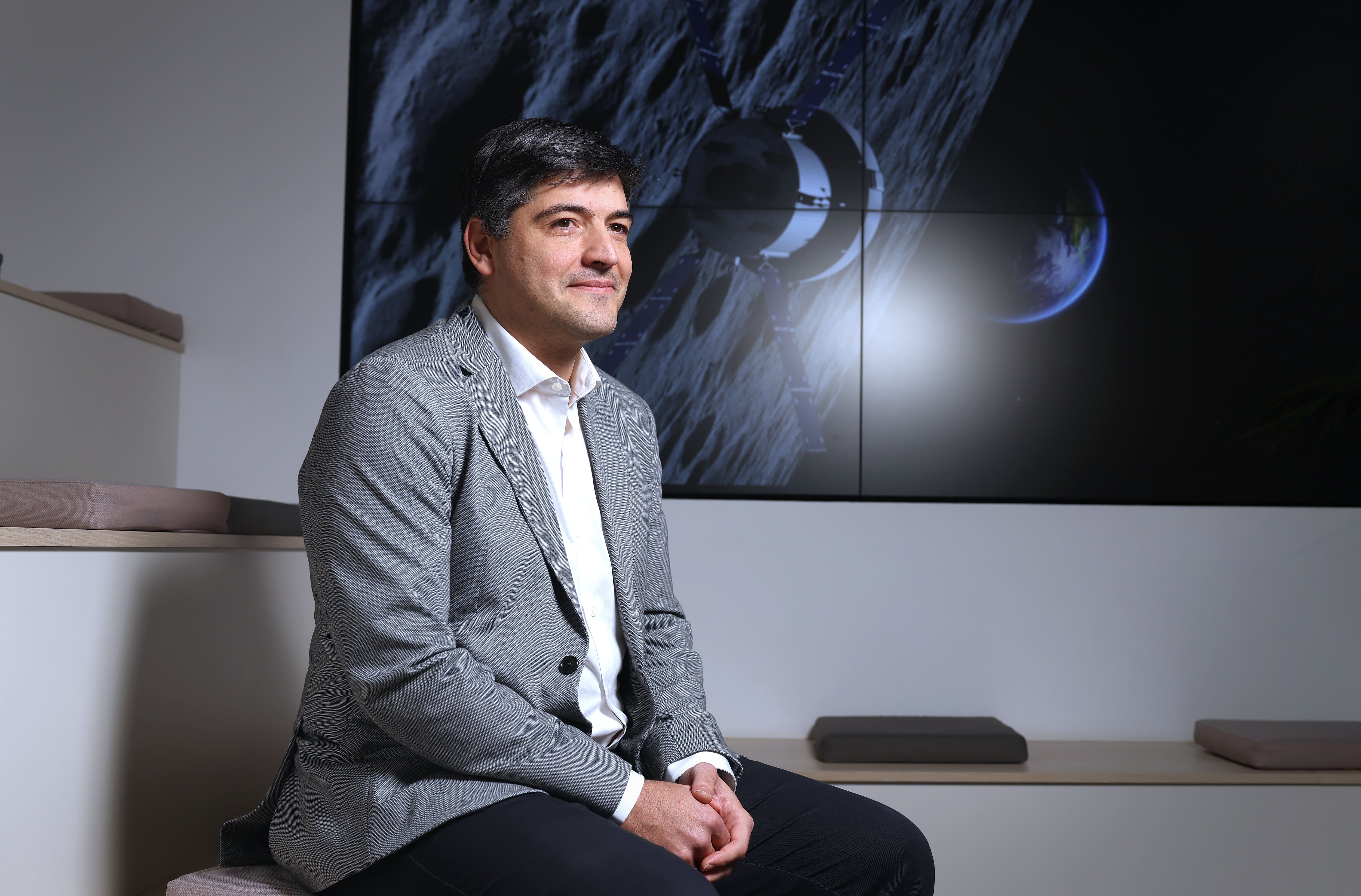 Fernando Gómez Carpintero, CEO de Airbus Crisa, en la sede de la compañía en Tres Cantos, Madrid.