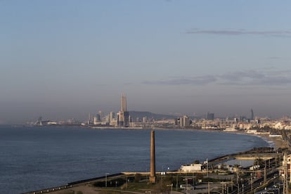 Vista del litoral de Barcelona.