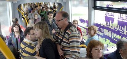 Primeras pruebas del tranvía de jaén en mayo.
