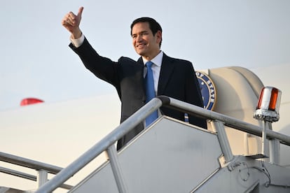El secretario de Estado, Marco Rubio, este viernes en Kuala Lumpur, donde asistió a la reunión de la ASEAN.