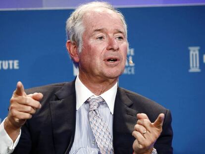 Stephen Schwarzman, cofundador de Blackstone Group, durante una conferencia el pasado abril. 