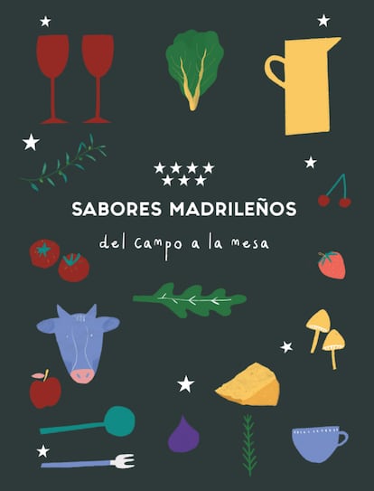 Portada del libro Sabores madrileños: del campo a la mesa, editado por IMIDRA
