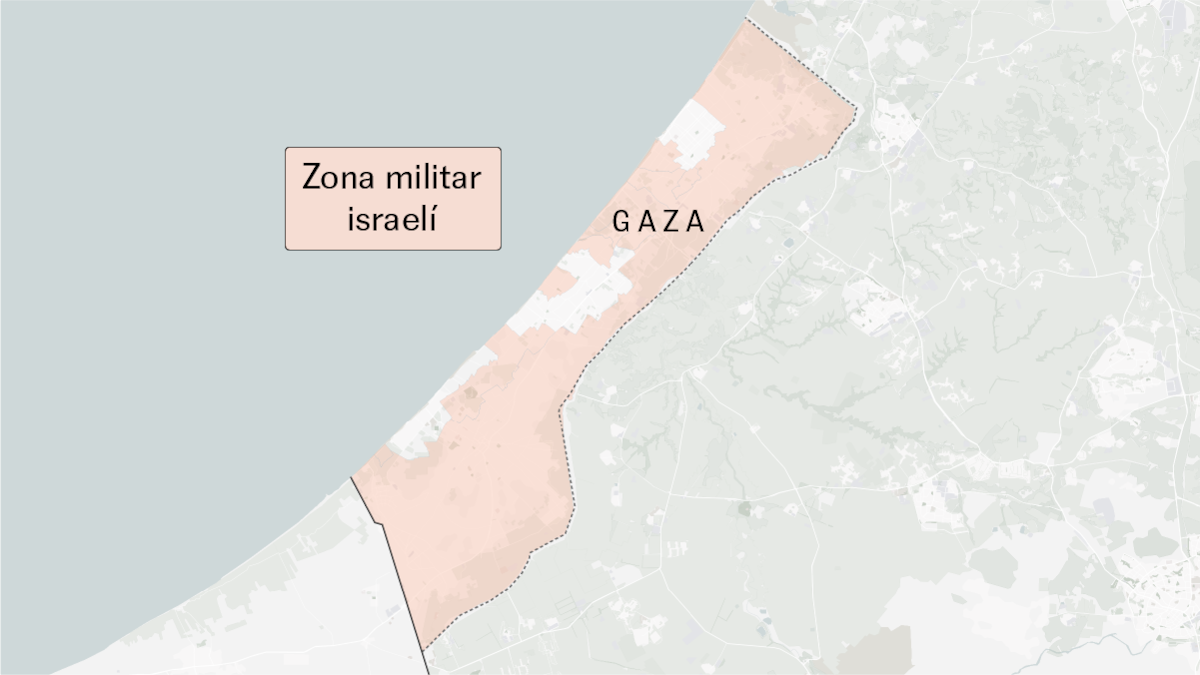 Mapas | El plan israelí de ocupar Ciudad de Gaza amenaza con expulsar a un millón de civiles