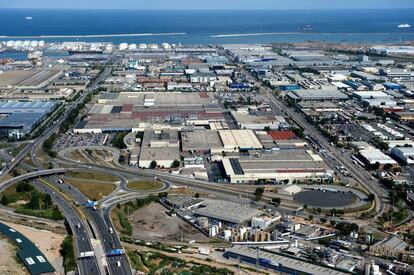 Vista aérea de la fábrica de Nissan en Barcelona, para la que se busca nuevo ocupante.