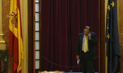 El diputado del PP Vicente Martínez Pujalte, en el Congreso.