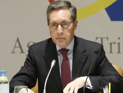 El director general de la Agencia Tributaria, Santiago Men&eacute;ndez, ha presentado hoy el Plan de Control Tributario 2017 de la AEAT.