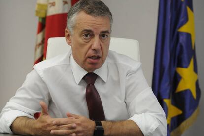 Urkullu, durante la entrevista con EL PAÍS.