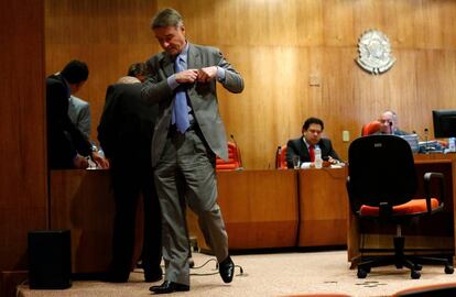 Eike Batista, en un momento de su juicio en RÍo de Janeiro, en 2014.