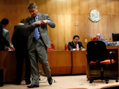 Eike Batista, en un momento de su juicio en RÍo de Janeiro, en 2014.