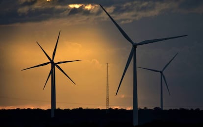 Parque eólica da Iberdrola, em Calangos, no Rio Grande do Norte.