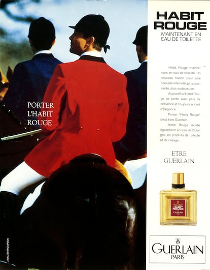 Habit Rouge, de Guerlain. Este perfume salió a la venta en 1965.