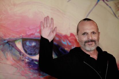 Bosé en su gira 'Amo' en 2014.