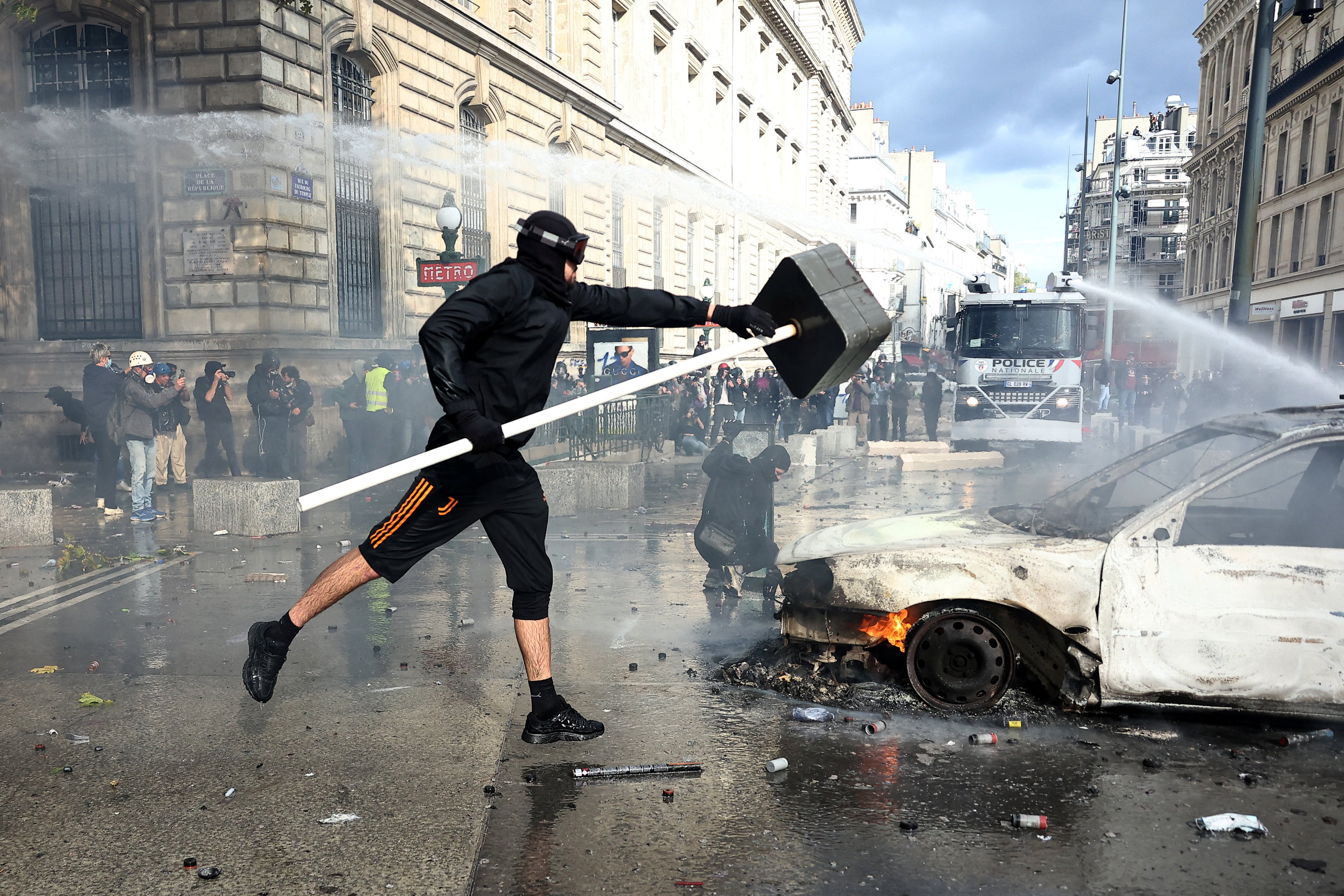 La protesta en toda Francia, en imágenes