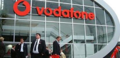 Stand de Vodafone en el World Mobile Congress de Barcelona.