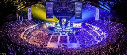 Imagen de un campeonato de videojuegos de la federación ESL.