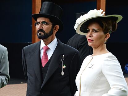 Mohammed bin Rashid Al Maktum y la princesa Haya, en 2016 en Londres.