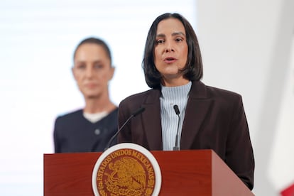 Luz Elena González, este martes en Ciudad de México.