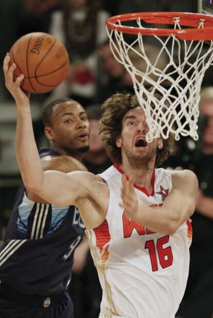 Gasol, durante el <i>All-Star</i> de 2009.