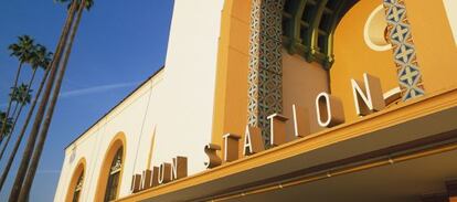 La estaci&oacute;n de ferrocarril Union en Los &Aacute;ngeles. 