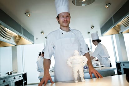 Restaurante 'Geranium', en Copenhague, Dinamarca. En la imagen, Rasmus Kofoed, chef.