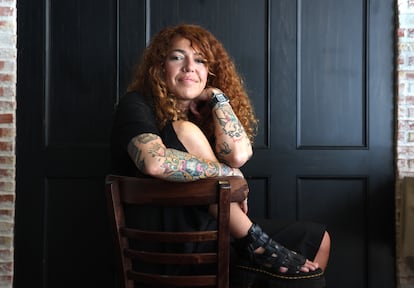 La DJ Sofía Cristo, hija de Bárbara Rey y Ángel Cristo, en un restaurante en Madrid el 18 de junio de 2025.