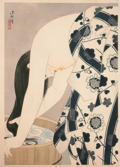 'Hair' (1952), una de las estampas de Shinsui.