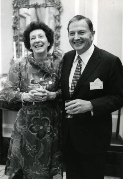 David Rockefeller y su esposa Peggy