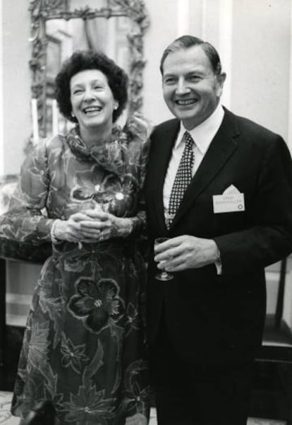 David Rockefeller y su esposa Peggy