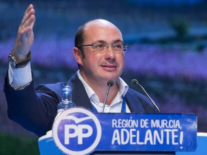 El presidente del Partido Popular en la Regi&oacute;n de Murcia, Pedro Antonio S&aacute;nchez.