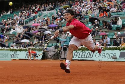 Nadal no alcanza el misil de Almagro. El primer set es de una igualdad extrema.